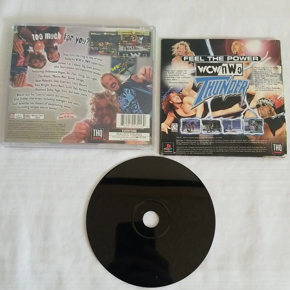 WCW Nitro PS1 Sony Playstation Complete Tested